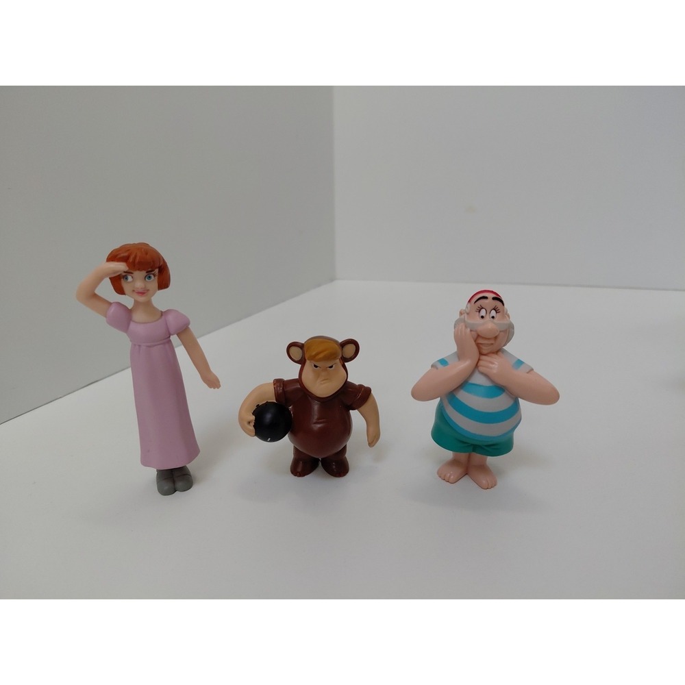 McDonalds 3 PVC figure SMEE JANE & CUBBY from Peter Pan‎ Neverland Pirate ship
